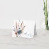 ウィンターボホフローラ結婚ズ | ヘビーホワイト サンキューカード (正面)