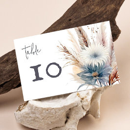 ウィンターボホフローラ結婚ズ | ヘビーホワイト テーブルナンバー