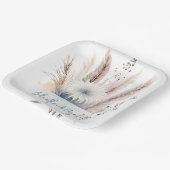 ウィンターボホフローラ結婚ズ | ヘビーホワイト ペーパープレート (傾斜あり)