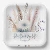 ウィンターボホフローラ結婚ズ | ヘビーホワイト ペーパープレート (正面)
