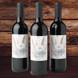 ウィンターボホフローラ結婚ズ | ヘビーホワイト ワインラベル