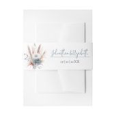 ウィンターボホフローラ結婚ズ | ヘビーホワイト 招待状ベリーバンド (正面例)