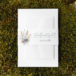 ウィンターボホフローラ結婚ズ | ヘビーホワイト 招待状ベリーバンド