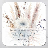 ウィンターボホフローラ結婚式の引き出物 | ヘビーホワイト スクエアシール