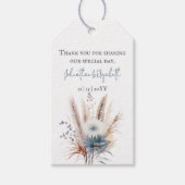 ウィンターボホフローラ | ホワイト結婚のギフトラベル ギフトタグ (正面)