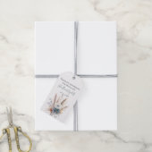 ウィンターボホフローラ | ホワイト結婚のギフトラベル ギフトタグ (より糸付き)