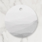 ウィンターボホーウッドランドベビーシャワーメッセージカード フェイバータグ (裏面)