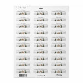 ウィンターボホーウッドランドベビーシャワー差出人住所 ラベル (フルシート)