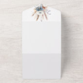 ウィンターボホ結婚フローラオールインワン招待状 オールインワン招待状 (外側)