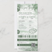 ウィンターボードパス デスティネーションウェディング 招待状 (正面)