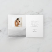 ウィンターボーホーウッドランドベビーシャワーサンキューカード 案内状 (内部)