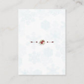 ウィンターポインセチア雪結婚片の詳細 エンクロージャーカード (裏面)