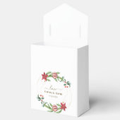 ウィンターポインセティアパインベリークリスマス結婚ズ フェイバーボックス (オープン)