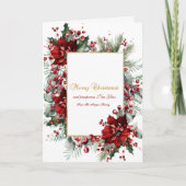 ウィンターポインセティアホリデイ シーズンカード (正面)