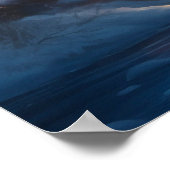 ウィンターポーラーベアーマウンテンクリスマスホリデー ポスター (角)