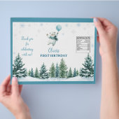 ウィンターポーラーベア1stバースデーチップバッグラッパー チラシ (手)