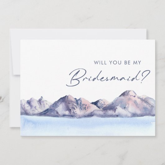 ウィンターマウンテンの花嫁の提案 招待状 (正面)