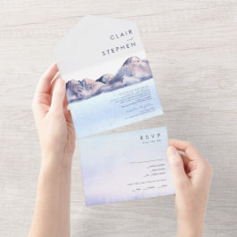 ウィンターマウンテンオールインワン招待状 オールインワン招待状