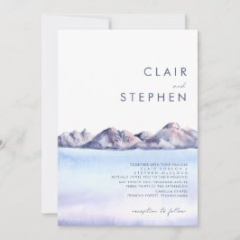 ウィンターマウンテンオールインワン結婚式招待状 招待状
