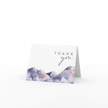 ウィンターマウンテンサンキューカード