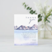 ウィンターマウンテンサンキューカード ポストカード (スタンド正面)