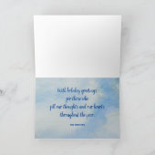 ウィンターマウンテンスノークリスマスカード カード (内部)