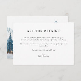 ウィンターマウンテンズパインツ結婚リー エンクロージャーカード
