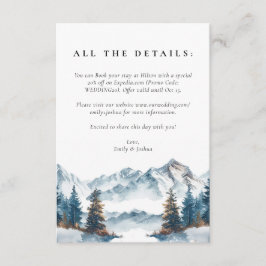ウィンターマウンテンズパインツ結婚リー エンクロージャーカード