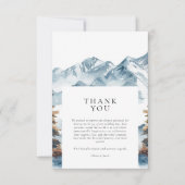 ウィンターマウンテンズパインツ結婚リー サンキューカード (正面)
