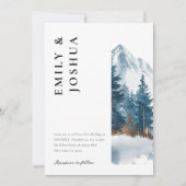 ウィンターマウンテンズパインツ結婚リー 招待状 (正面)
