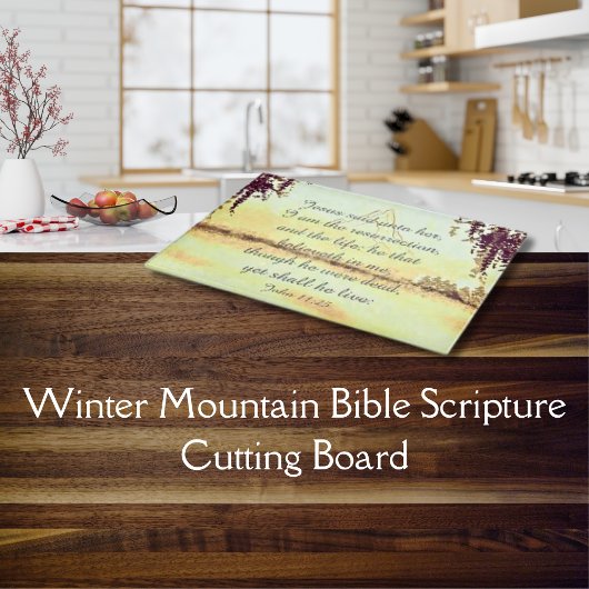 ウィンターマウンテンバイブル聖なる書物、 経典カッティングボード カッティングボード
