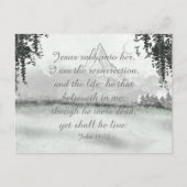 ウィンターマウンテンバイブル聖なる書物、 経典 ポストカード (正面)