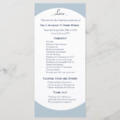 ウィンターマウンテンパインズ結婚式 プログラムライト プログラム (裏面)