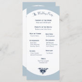 ウィンターマウンテンパインズ結婚式 プログラムライト プログラム (正面/裏面)