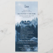 ウィンターマウンテンパインズ結婚式 プログラム (裏面)