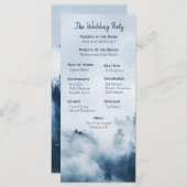 ウィンターマウンテンパインズ結婚式 プログラム (正面/裏面)