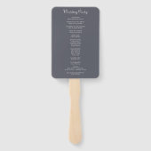 ウィンターマウンテンフォレスト結婚式 プログラム ハンドファン (裏面)