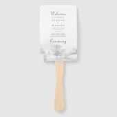 ウィンターマウンテンフォレスト結婚式 プログラム ハンドファン (正面)