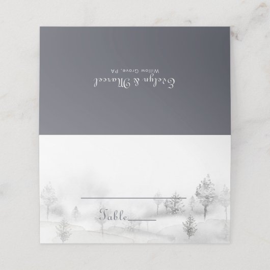 ウィンターマウンテンフォレ結婚スト座席表 プレイスカード (外部開封)