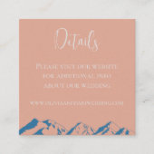 ウィンターマウンテンフラワーズ ウェディング ディテールカード エンクロージャーカード (正面)