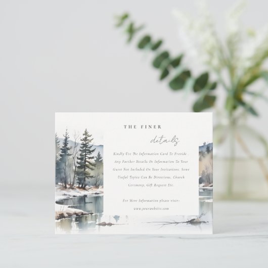 ウィンターマウンテンレイクスタフ結婚トーズ詳細 エンクロージャーカード (スタンド正面)