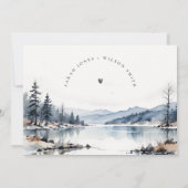 ウィンターマウンテンレイクランドスケープリハーサルディナー 招待状 (裏面)