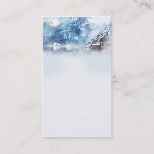 ウィンターマウンテンレイクレジストリエンクロージャカード エンクロージャーカード (裏面)