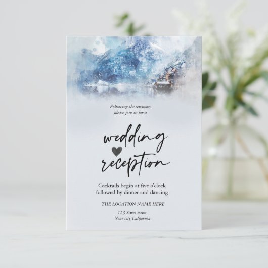 ウィンターマウンテンレイク披露宴 招待状 (スタンド正面)