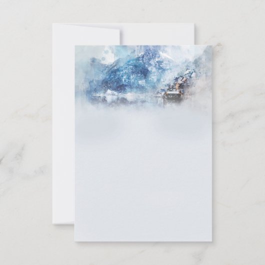 ウィンターマウンテンレイク披露宴 招待状 (裏面)