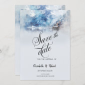 ウィンターマウンテンレイク セーブザデート (正面/裏面)