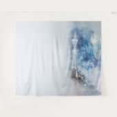 ウィンターマウンテンレイク タペストリー (正面(横))