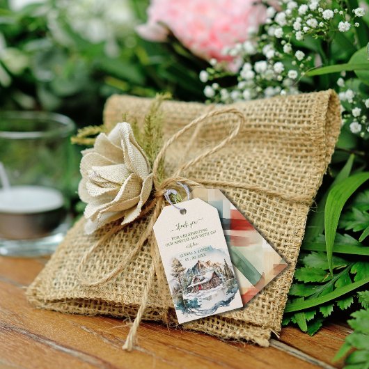 ウィンターマウンテンロッジギフトラベル ギフトタグ