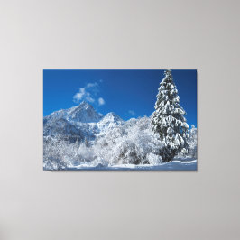 ウィンターマウンテンワンダーランド キャンバスプリント