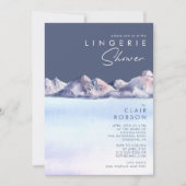 ウィンターマウンテン夕べランジェリーシャワー招待状 招待状 (正面)